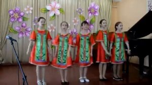Вокальный ансамбль 2-4 классов "Ах вы, сени, мои сени"
