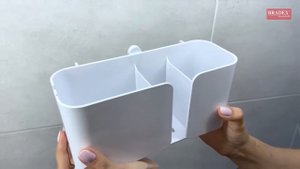 Bradex Полка-держатель в ванную комнату на липучке