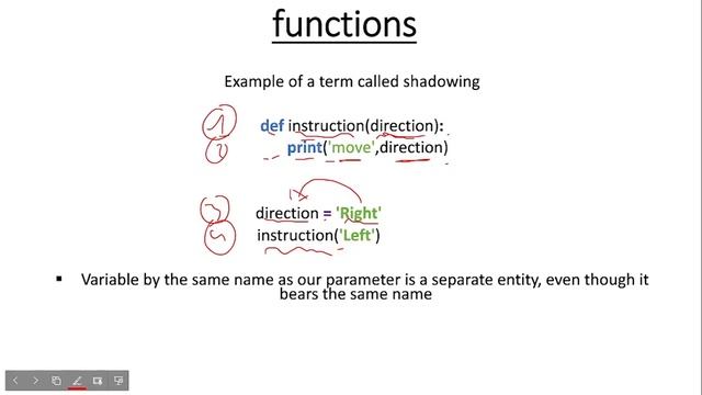 ? Python functions | Shadowing ? | Python programming language 2023