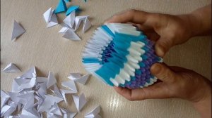 Заяц в технике модульное оригами