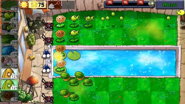 Plants vs Zombies Mini Games Zombotany (1-2) Gameplay смотреть онлайн