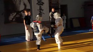 Помелов Григорий: 4 бой на соревнованиях Шинкиокушин дети до 11 лет/STRUIN DOJO 2021