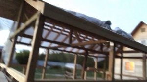 Строительство беседки 6 на 6 своими руками Часть 9  подготовка и начало монтажа профлиста