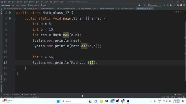 Math class in java #22 | Math functions | random number | Java Course | Java Tutorial | Pointers