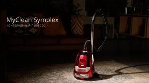 Контейнерный пылесос MyClean Symplex. Большой пылесборник 3 л и моющийся НЕРА-фильтр