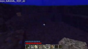 Minecraft:0.24_02 survival test #2