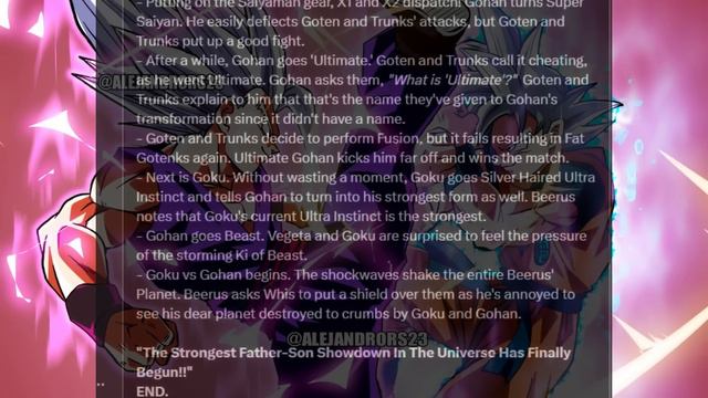 GOKU VS GOHAN BESTIA RESUMEN COMPLETO: DRAGON BALL SUPER MANGA 102 - IGUALA AL UI PERFECTO - ANZU36 смотреть онлайн