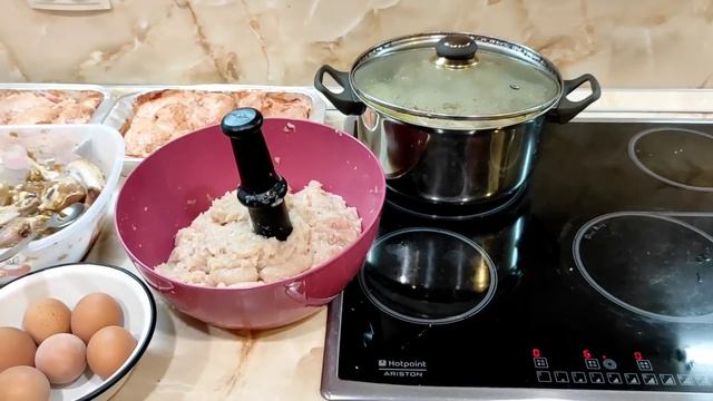 Заготовка полуфабрикатов из 10 кг курицы. Два дня работы. Заморозка продуктов.