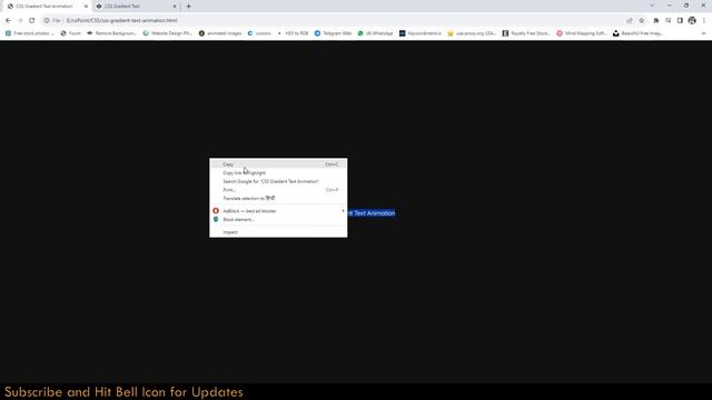 CSS Gradient Text Animation Effect | Advanced CSS Tutorials | csPoint