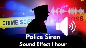 Police siren ringtone 1 hour Sound Effect (Very Loud)