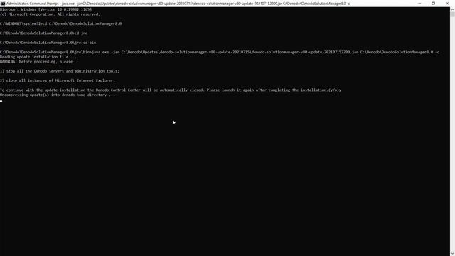 Install a Denodo Platform update from command line смотреть онлайн