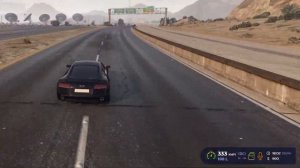 Тест скорости Obey P8 2015 #gta5rp #транспорт #скорость