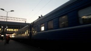 Отправление скорого поезда номер 4 Брест-Москва со станции Минск-пассажирский