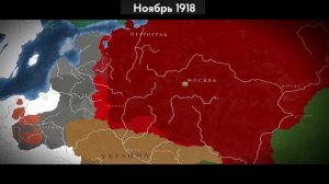 Гражданская война в России 1917-1922 г. История на карте.