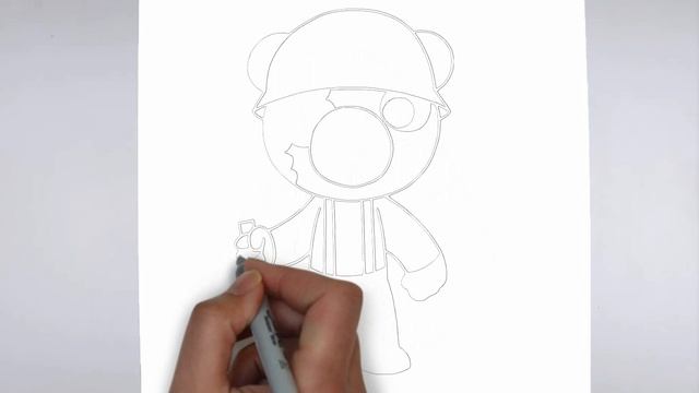 How To Draw Soldier | Roblox Piggy смотреть онлайн