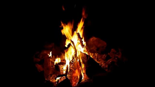 КОСТЕР, потрескивание дров, треск веток. смотреть онлайн