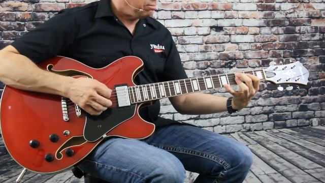 Ibanez AS73 Artcore Semi-Hollow Guitar Demo смотреть онлайн