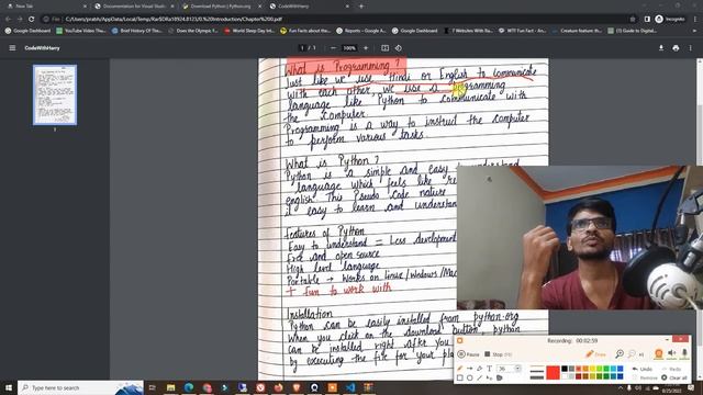 Python Intro E-1 Continuous | Features of Python Language | Installation Python Vs Code Hindi