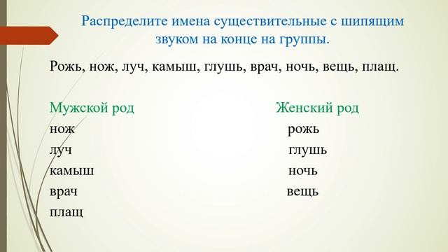 3 класс. Русский язык (Консультация). Правописание мягкого знака после шипящих. 27.05.2020