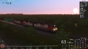 Trainz 19, «Вечерний грузовой до Краснодара», часть 2 (перезалив)