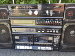 Радиомагнитофон Crown SZ-8801 Ghettoblaster Boombox Bastler-ЯПОНИЯ