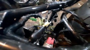 Мотоцикл Honda Steed 400. #6. Установка двигателя в раму, монтаж вилки и проводки.