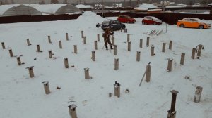 Особенности зимнего монтажа ЖБ свай. Сравнение с технологией буронабивных свай.