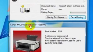 my printer found error 5011 how will i fix it??
