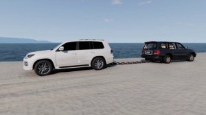 Force testing the car Lexus LX 570 with Lexus LX 470 [ beamng drive ] Logitech G29 Game play