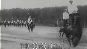 Донские казаки в Москве. (1908).