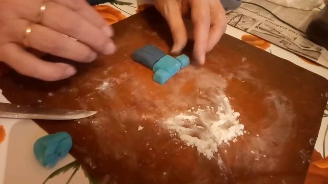 Фигурки  из мастики,для оформления торта "Майнкрафт"