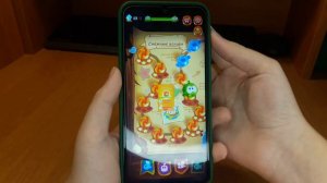 Играю в игру Cut the rope magic (Ам ням). Пройденные уровни ( 8 глава 1-24).