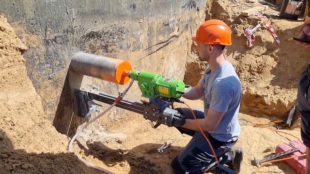 алмазное бурение бетона с тяжёлым армированием