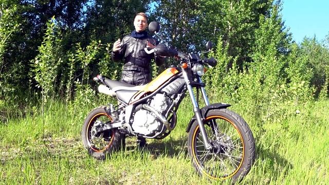 Обзор Yamaha XG250 Tricker, XT250 Serow, XT250X. Эндуро-городской-триальный мотоцикл.
