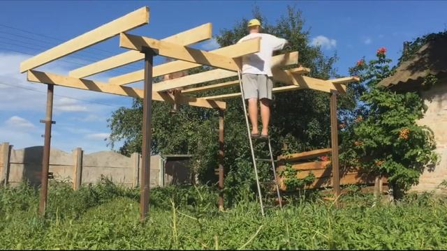 Навес Для Авто за 1 ДЕНЬ - Своими Руками смотреть онлайн