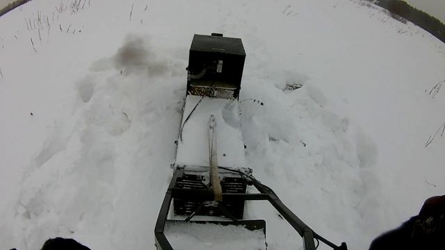 Мотобуксировщик своими руками!Не большой тест на проходимость!