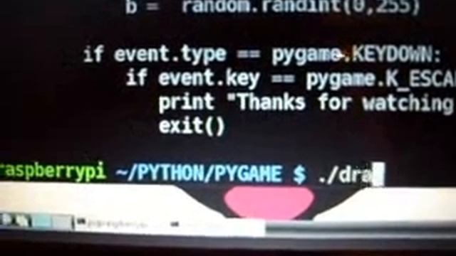 Python/ Pygame simple draw program (Raspberry Pi) смотреть онлайн