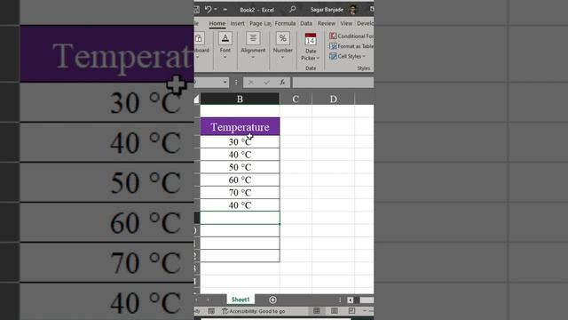 Easiest way to use degree symbol in excel | #shortsvideo смотреть онлайн