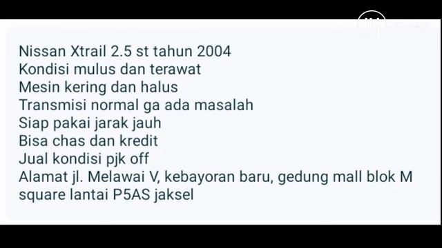 HARGA MOBIL BEKAS NISSAN X TRAIL HANYA 47 JUTA MASIH BISA NEGO смотреть онлайн