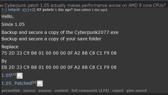 Cyberpunk 2077 Patch 1.05/1.06 Boost FPS/Performance on AMD Ryzen CPUs with HEX Edit SMT Fix смотреть онлайн