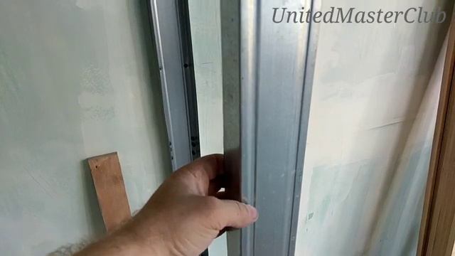стенка для встроенного шкафа (перегородка). Монтаж гипсокартона, очередность сборки.