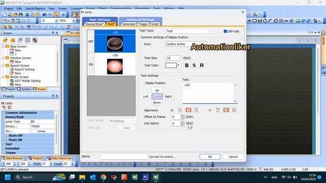 GX Works2 : Comparison instruction  Mitsubishi PLC Q-Series with HMI GT designer 3 Simulation