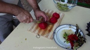 MANQAL SALATI - Azərbaycan mətbəxi | Fire Roasted Vegetable Salad