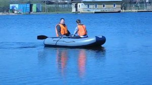 Надувная гребная лодка ПВХ Флагман - 300N.AVI