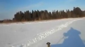 Самодельный мотобуксировщик в мототолкач часть 1.AVI