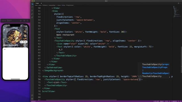 REACT NATIVE Build Restaurant And Takeaway App UI iOS & Android, Code Tutorial смотреть онлайн