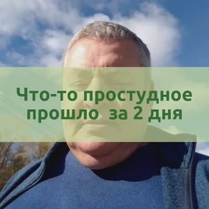 Что-то простудное прошло за 2 дня. GL продукты.