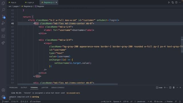 User Register Form and API - React Tutorial 49 смотреть онлайн