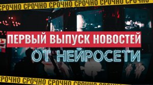 Первый выпуск новостей от нейросети