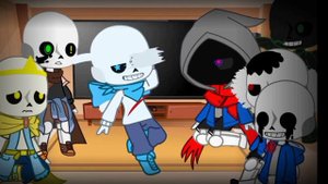 °•° Реакция Сансов на АВ Блу // Reaction Sans to AU Blue // 1||??? °•°